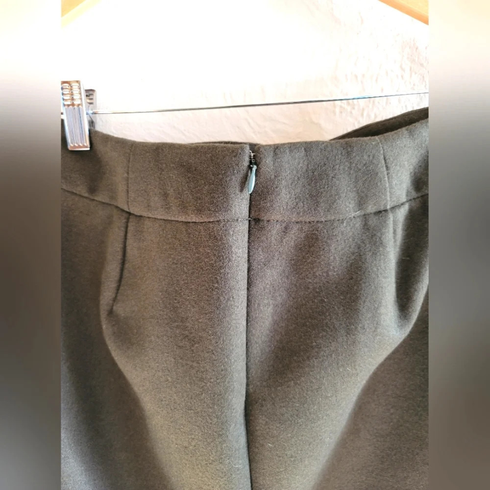 Sacai, Melton Asymmetric Tight Wool Skirt, Size 2 - Picture 9 of 14